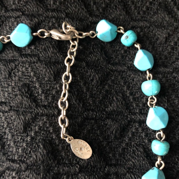 Robert Rose Faux Turquoise Pendant Necklace - Picture 5 of 5